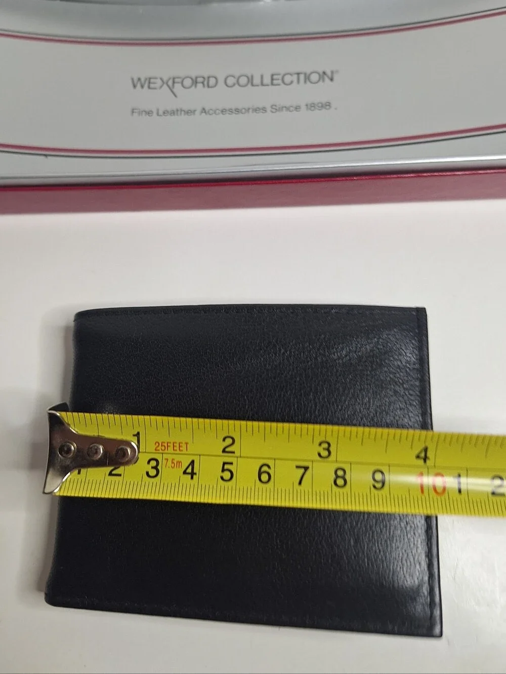 Buxton Genuine Leather Credit Card Billfold Wallet Black Milled Leather NEW